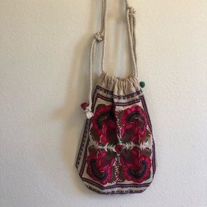 Embroidered boho bag